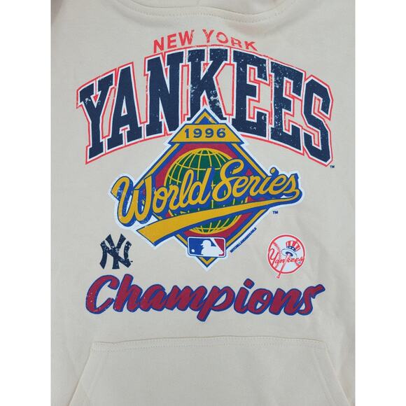 Mitchell‎ & Ness Yankees 1996 World Series Hoodie Cream Size M - Picture 5 of 6